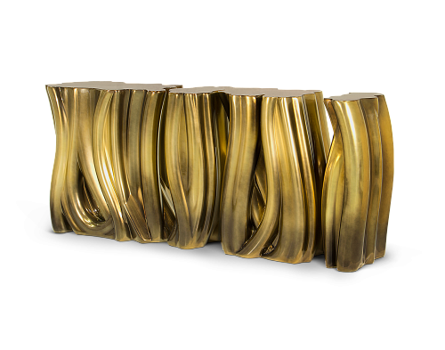 Monochrome Gold Designer Sideboard