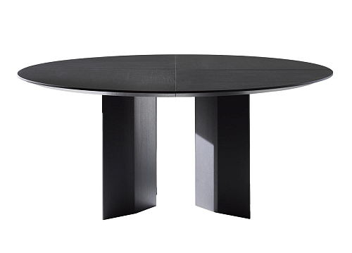 Praia Black Round Dining Table