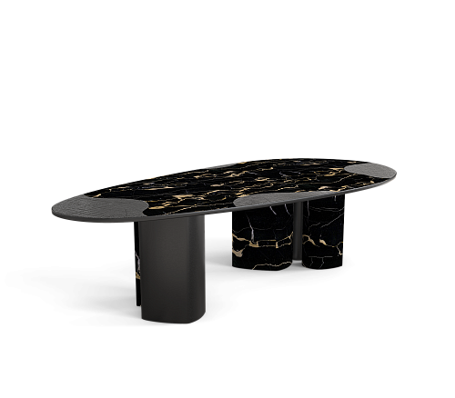 Athena Portoro Marble & Onyx Table