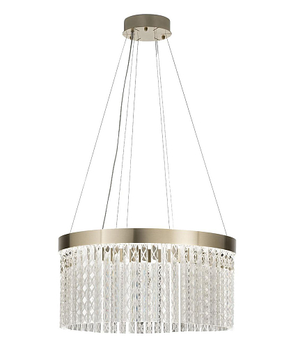 Hand-Engraved Trihedron Crystal Chandelier