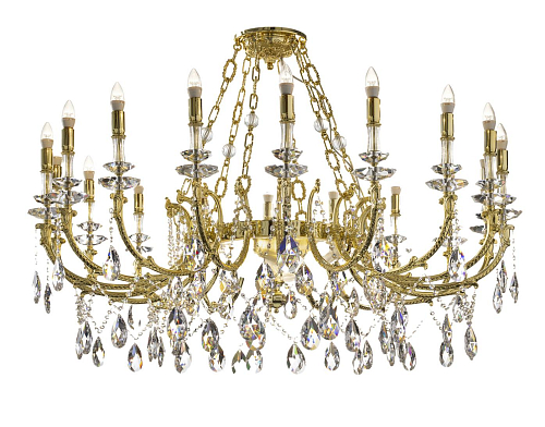 Classic Crystal Chandelier in Gold Finish