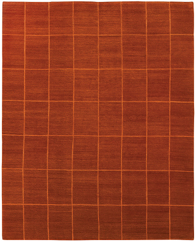 Deep Line Red Rug