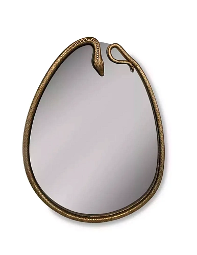 Serpentine Pear-Shaped Wall Mirror