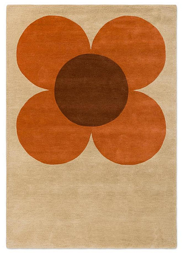 Flower Placement Pumpkin/Ecru 158203 Rug
