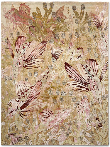 Fishes Handmade Luxury Rug