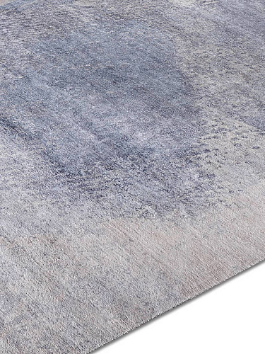 Silver Grey Hand-Knotted Rug