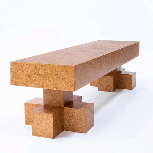 Refined Wooden Bench