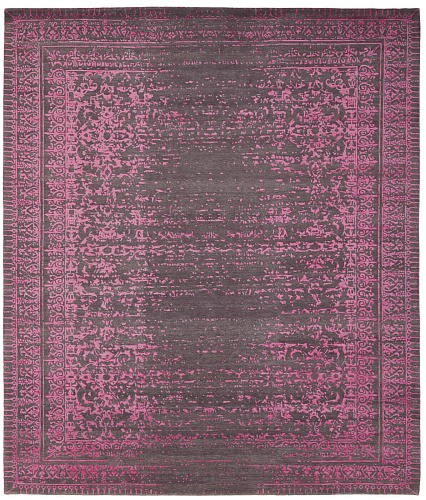 Ferrara Stomped Reverse Grey Pink Rug