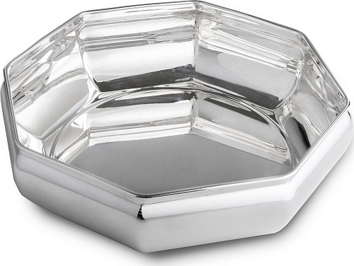 Silver-Plated Octagonal Bowl