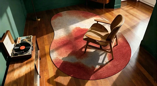 Aquarelle Rust Rug