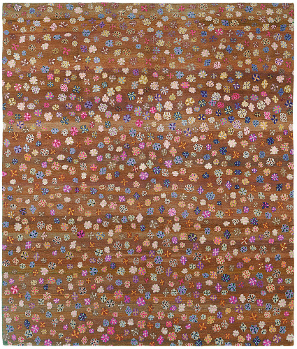 Little Flowers Brown Rug