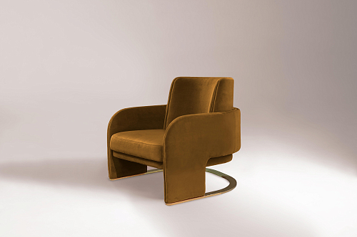 Odisseia Brown Sculptural Armchair