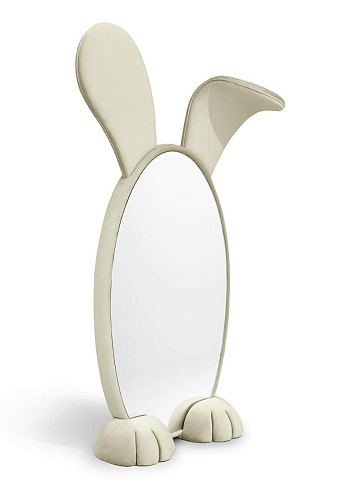 Rabbit Wonderland Beige Mirror