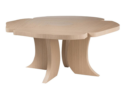 Oval Dining Table in Natural Wood Finish