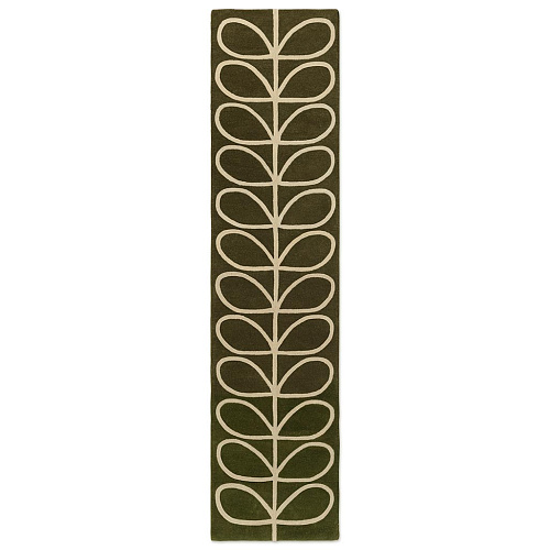 Linear Stem Runner Olive 060501 Rug