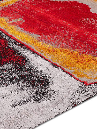 Red Sunset Hand-Woven Rug
