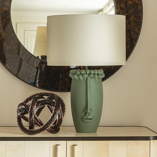 Elden Table Lamp in Shale Green