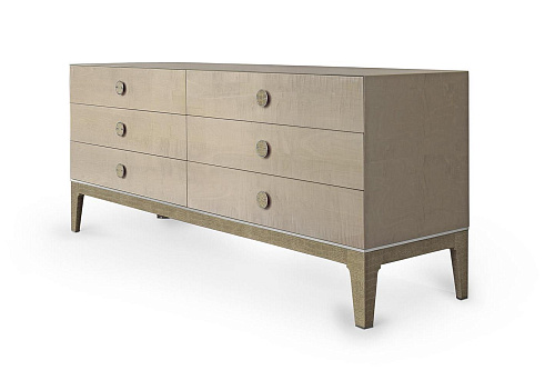 Mplace Leather-Leg Chest of Drawers