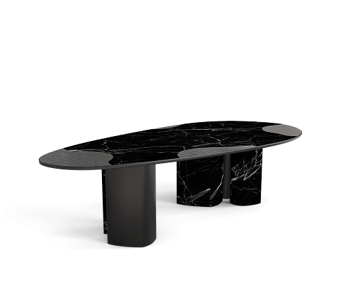 Athena Nero Marble & Onyx Table