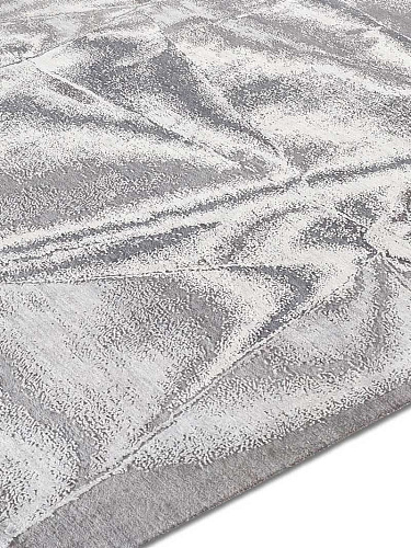 True Silver Hand-Knotted Rug