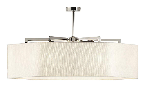 Polished Nickel Hexagonal Chandelier