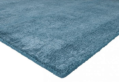 Shiny Blue Handloom Rug