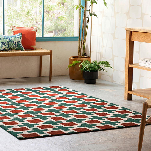 Hatch Rust Rug