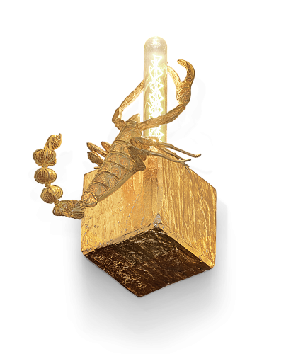 Geode Filigree Scorpion Small Wall Light