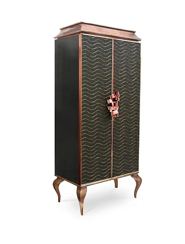 Mirage Peacock Organic Feather Armoire