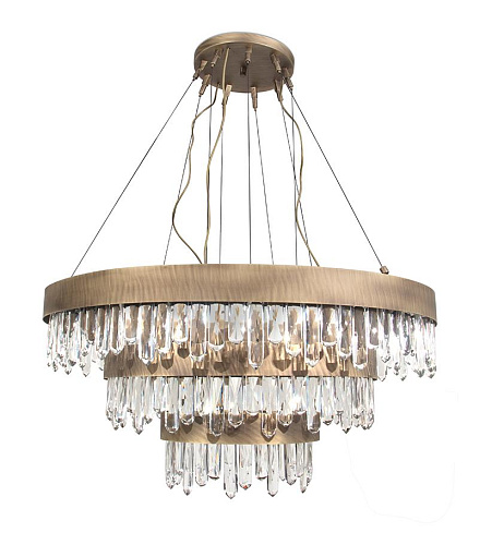 Brass Cascade Chandelier