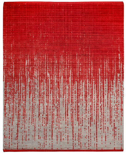 Grid Vendetta Red Rug