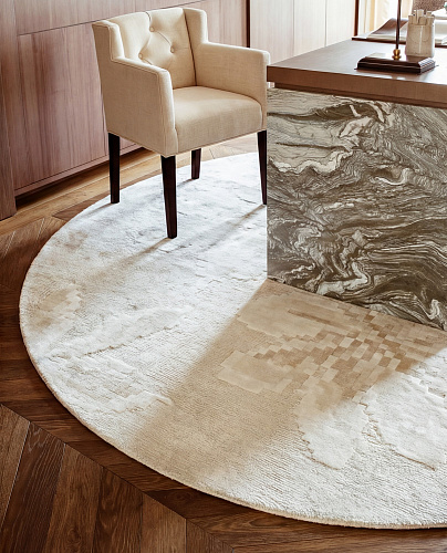 Ivory Rosette Rug