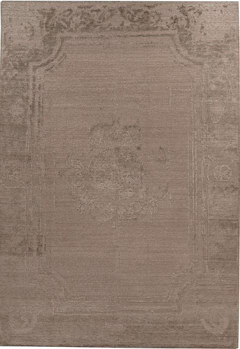 Hand-Knotted Bamboo Silk Indian Rug