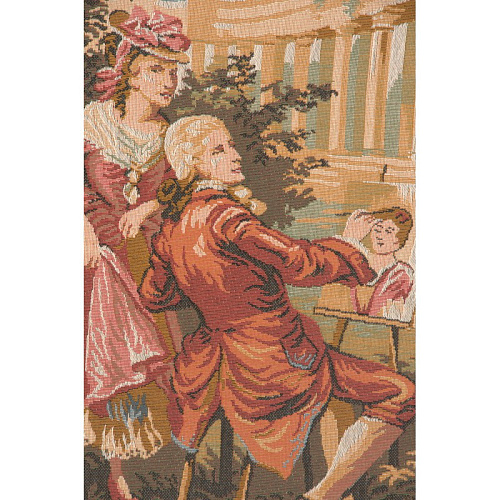 Garden Party in the Countryside without Border Tapestry