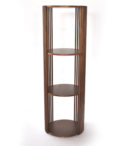 Round Wooden Bookcase