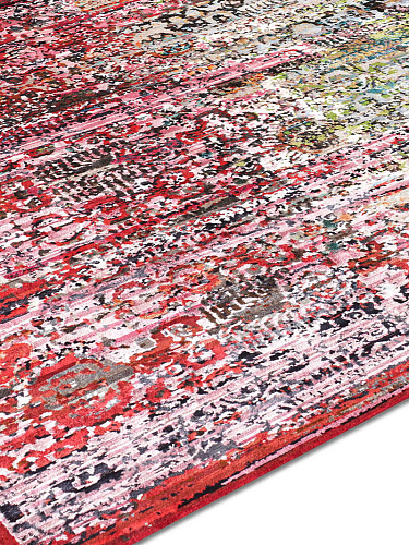 Woods Strawberry Luxury Hand-Knotted Rug
