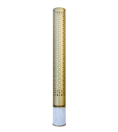 Brass Cylinder Marble Wall Lamp