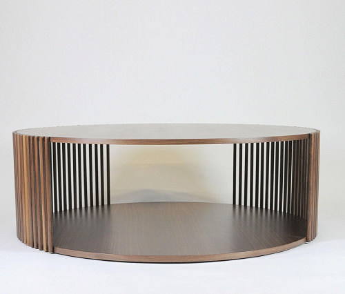 Round Large Wooden Coffee Table