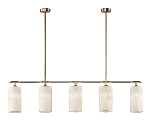 Linear Chandelier in Soft Gold Brass