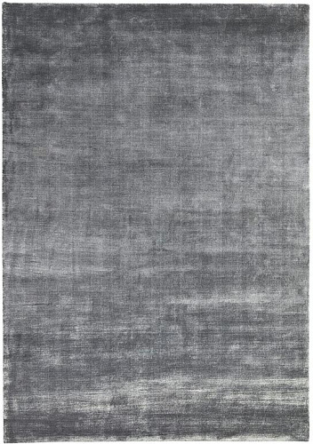 Plain Viscose Grey Rug