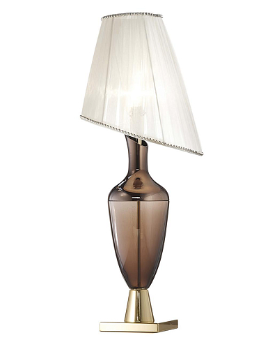 Coffee Venetian Glass Table Lamp