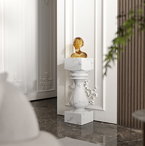 Obsidian Pedestal Table