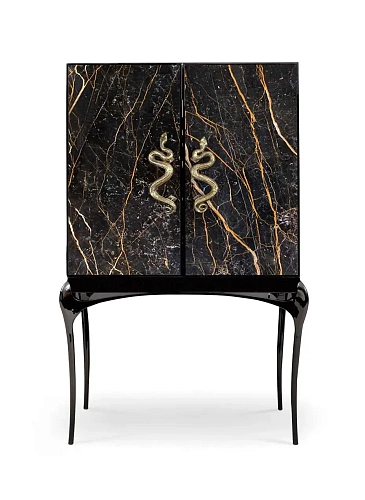 Nirvana Port Laurent Marble Bar Cabinet