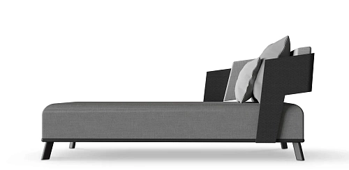 Regent Grey Chaise Longue