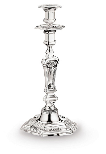 Silver Hexagonal Candle Holder