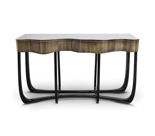 Serpentine Patina Designer Console