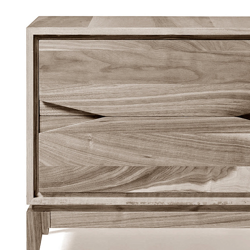 Base Contemporary Grey Nightstand