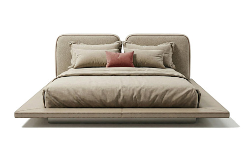 Aura Low Bed with Headboard