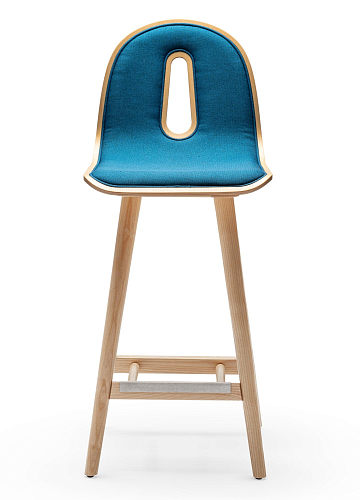 Gotham Blue Bar Stool