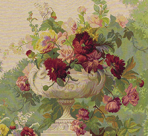 Flowered Drapery Tapestry